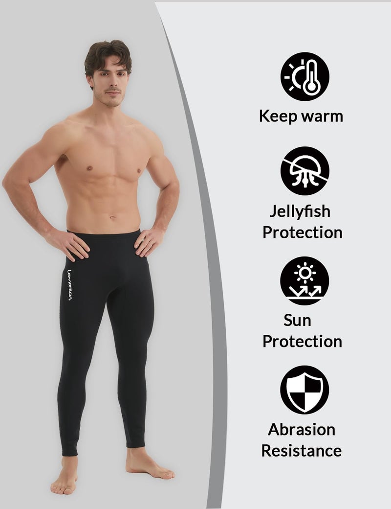 Lemorecn Wetsuit Pants Men 1.5mm Neoprene for Swimming Canoeing Snorkeling Scuba Kayaking(1012-XL) - Image 5